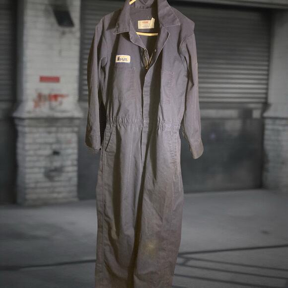 Vintage Unitog Mechanic Coveralls Size 44 Reg Blue Made In USA - Picture 1 of 7